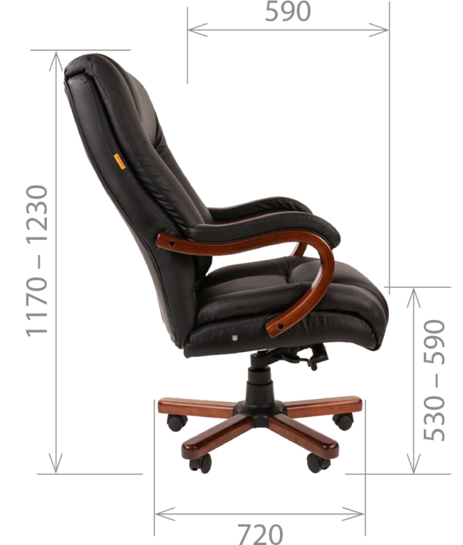 Кресло CHAIRMAN 503 кожа — изображение 2